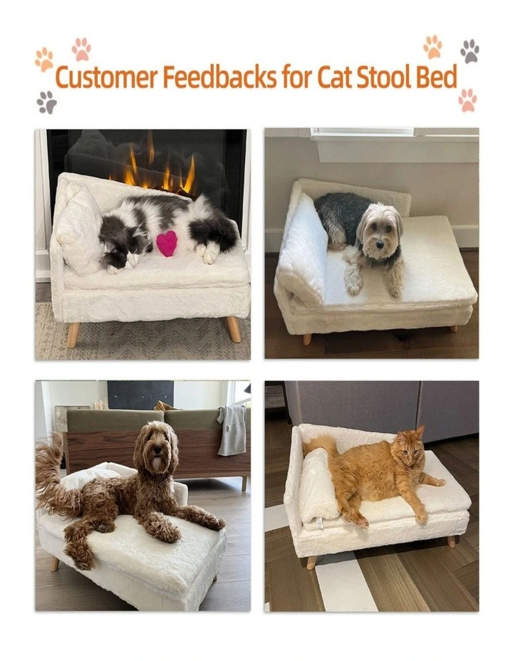 Luxury Rectangular Pet Sofa Bed Anti-Skid Dog Cat Cushion Bed Medium image 3