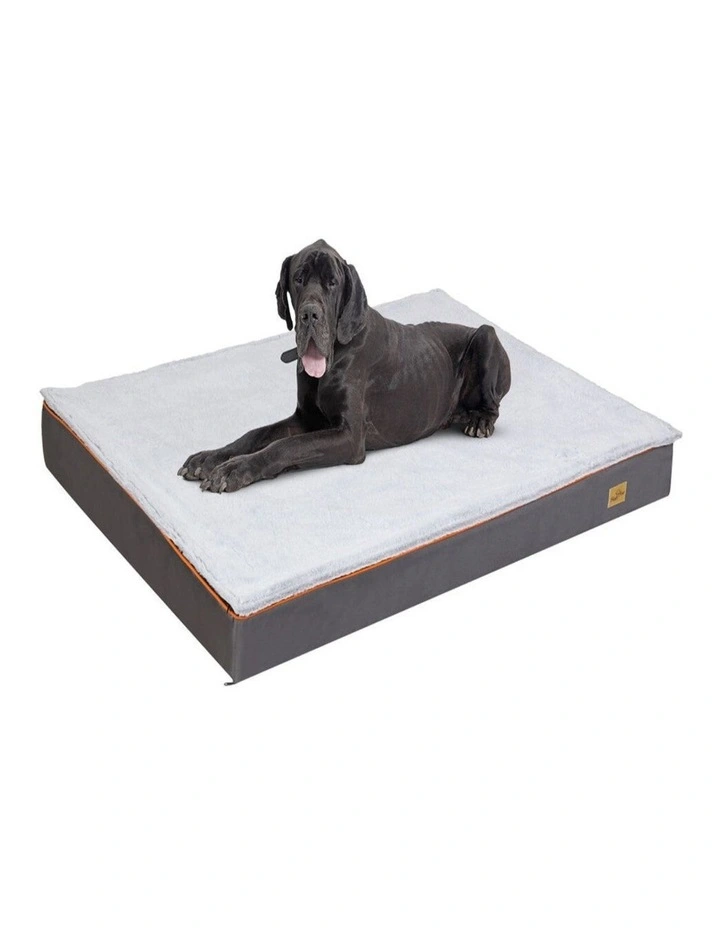 Grey XL Orthopedic Dog Bed Waterproof Removable Cover Plush Pet Mattress image 1