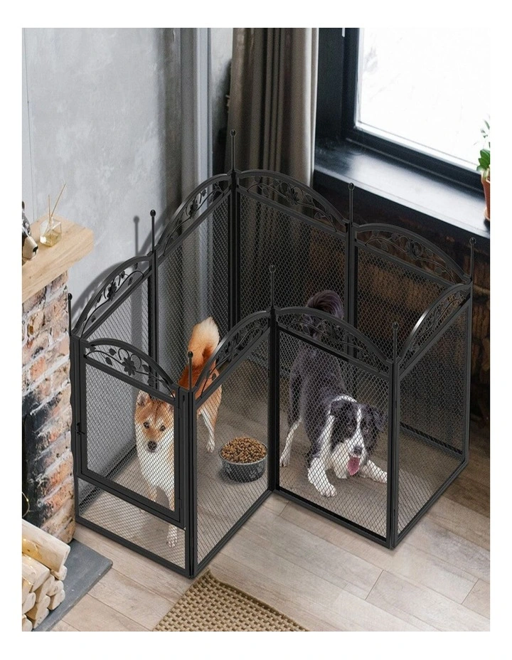Heavy Duty Iron Dog Playpen Puppy Whelping Fence with Waterproof Mat image 5