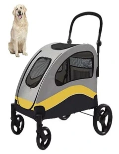 Medium Dog Stroller Heavy Duty Pet Jogger Foldable Travel Buggy Wagon