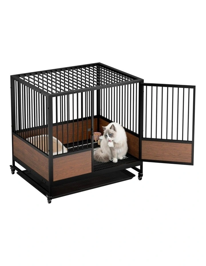 Stackable Cat Maternity Cage with Wheels Kitten Birthing Breeding Enclosure image 1