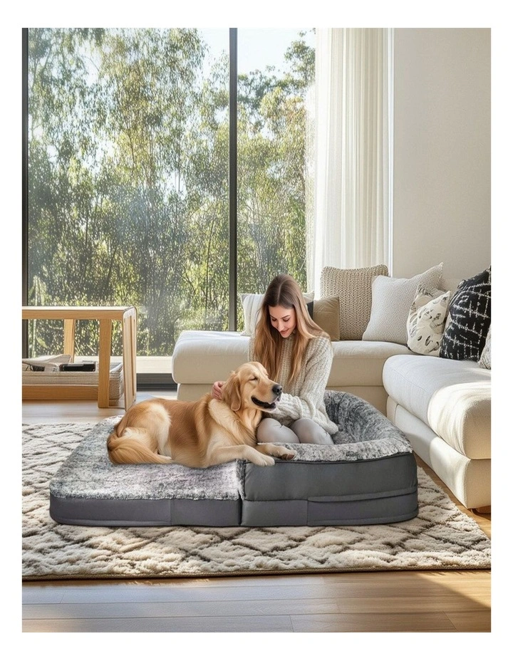 XL Human Size Dog Bed Foldable Orthopedic Pet Sofa Couch Giant Bean Bed image 3