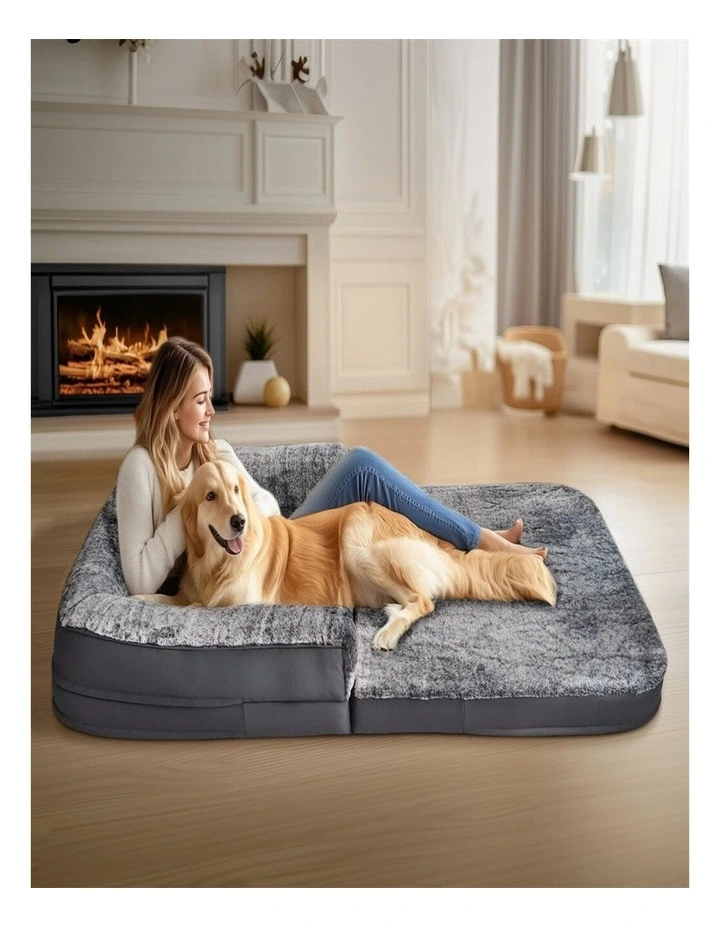 XL Human Size Dog Bed Foldable Orthopedic Pet Sofa Couch Giant Bean Bed image 5
