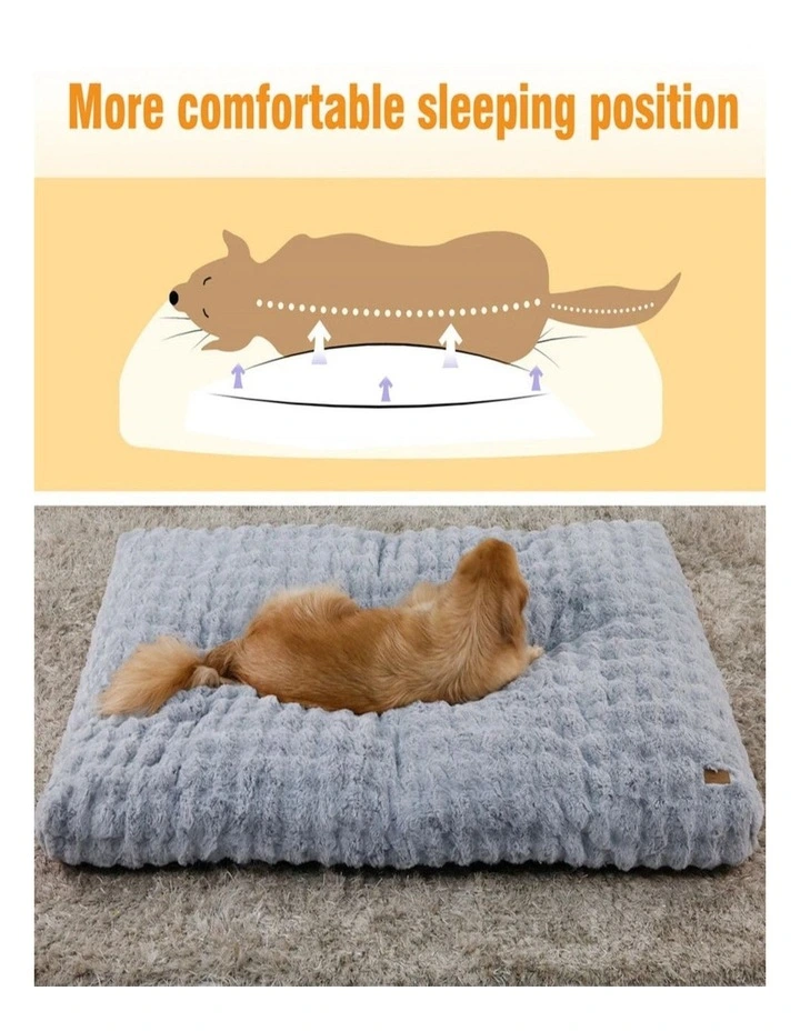 Medium Pet Bed Removable Washable Cover Anti-Skid Dog Cat Cushion Grey image 5