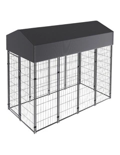 Jumbo Heavy Duty Outdoor Dog Kennel Large Galvanized Pet Playpen Cage Fence