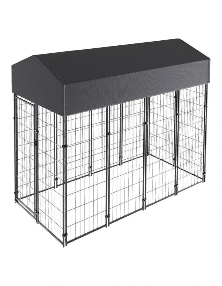 Jumbo Heavy Duty Outdoor Dog Kennel Large Galvanized Pet Playpen Cage Fence image 2