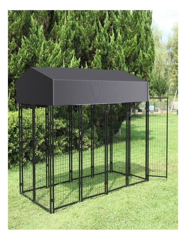 Jumbo Heavy Duty Outdoor Dog Kennel Large Galvanized Pet Playpen Cage Fence image 3