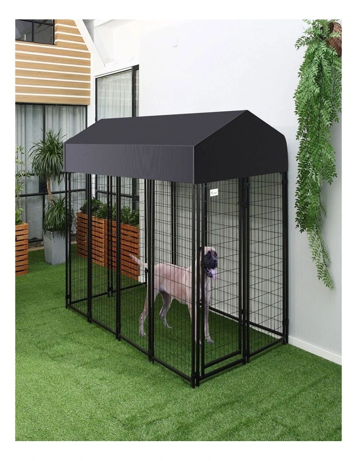 Jumbo Heavy Duty Outdoor Dog Kennel Large Galvanized Pet Playpen Cage Fence image 6
