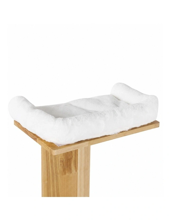 Pawz Cat Wall Shelves 2 Steps Wide Perch Soft Beds for Large Cats Climbing White image 3