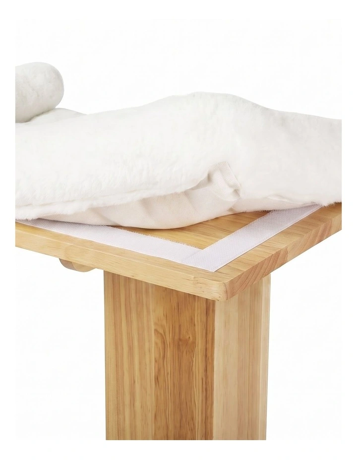 Pawz Cat Wall Shelves 2 Steps Wide Perch Soft Beds for Large Cats Climbing White image 4