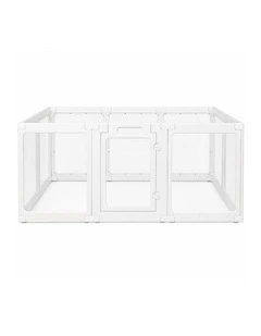 Pawz Dog Playpen 60cm Height Acrylic Clear Foldable DIY Dog Pen Indoor Use