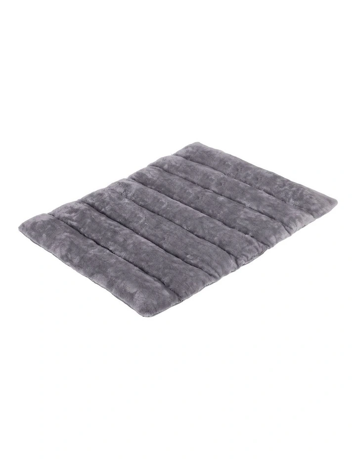 PaWz Dog Bed Large Plush Mat Water Resistant Base for Camping Car Boot Grey image 1
