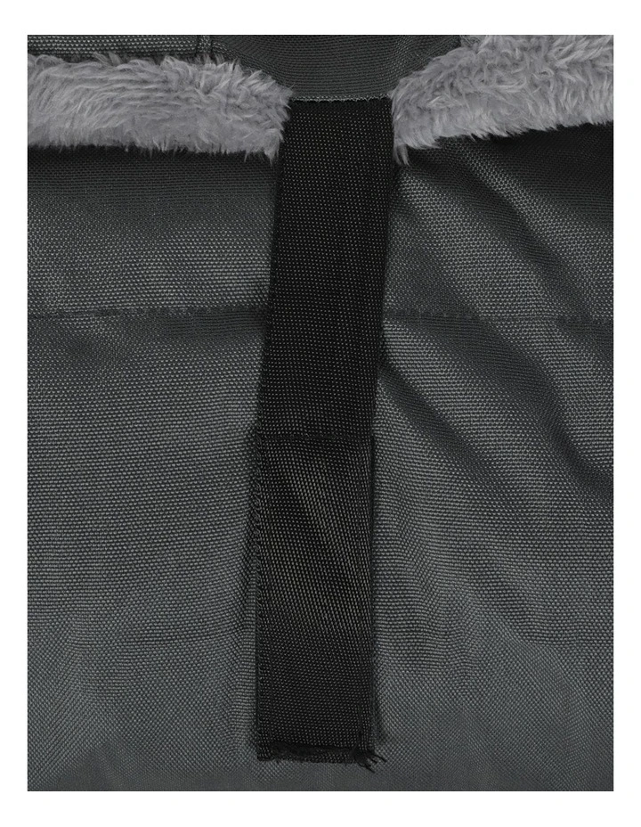 PaWz Dog Bed Large Plush Mat Water Resistant Base for Camping Car Boot Grey image 5