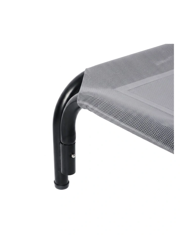 PaWz Raised Dog Bed Elevated Cooling Breathable Mesh for Indoor Outdoor Grey image 3