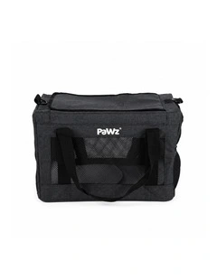 Pawz Cat Carrier Airline Under-Seat Pet Carrier 5mm Frame Black Oxford