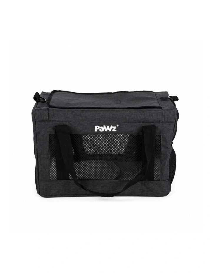 Pawz Cat Carrier Airline Under-Seat Pet Carrier 5mm Frame Black Oxford image 1