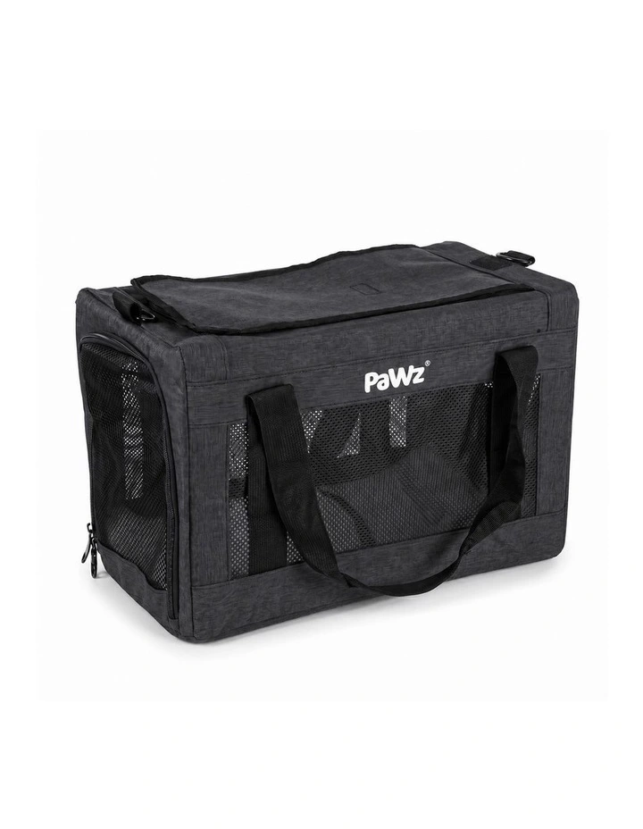 Pawz Cat Carrier Airline Under-Seat Pet Carrier 5mm Frame Black Oxford image 2