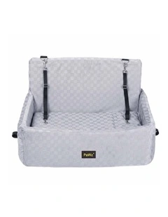PaWz Dog Booster Car Seat, Elevated Pet Bed with Tether, Front Or Back