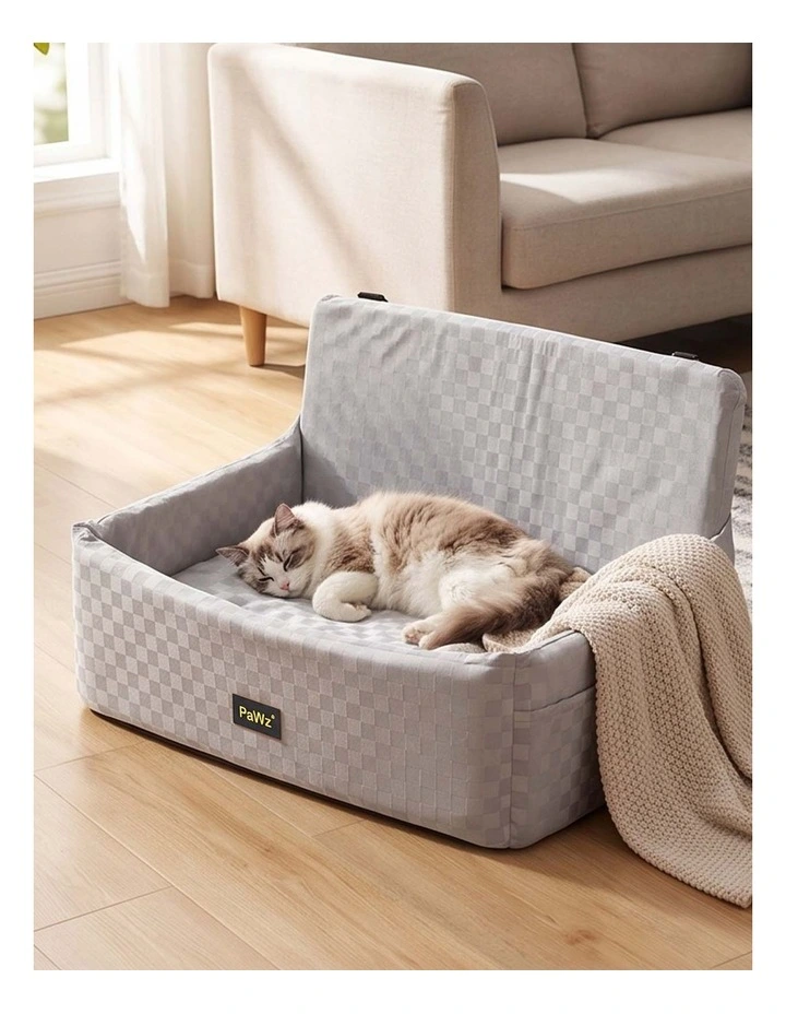 PaWz Dog Booster Car Seat, Elevated Pet Bed with Tether, Front Or Back image 6