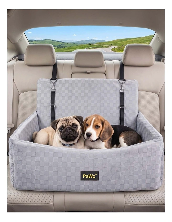 PaWz Dog Booster Car Seat, Elevated Pet Bed with Tether, Front Or Back image 7
