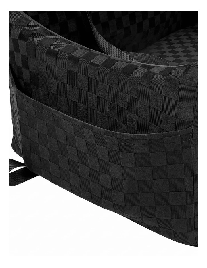 PaWz Dog Booster Car Seat, Elevated Pet Car Bed with Tether, Front Back image 3