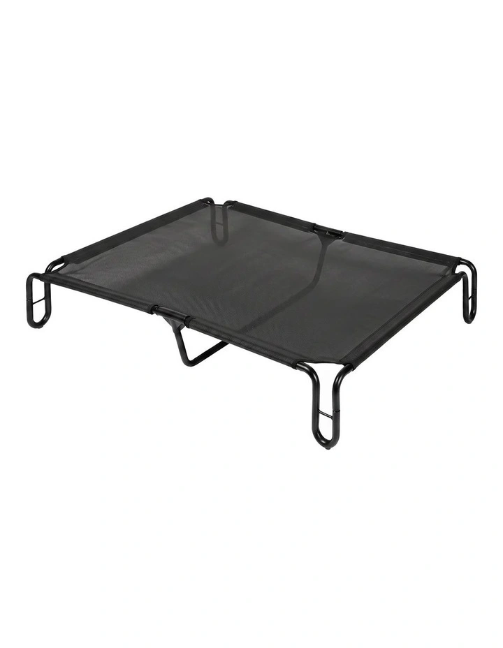 Pawz Elevated Dog Bed M Breathable Mesh Cooling for Indoor Outdoor Black image 1