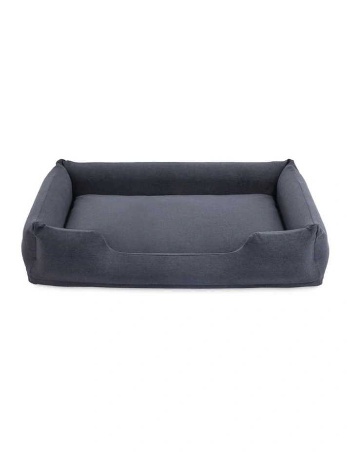 Intex Medium Travel Inflatable Pet Bed Grey With Hand Pump Portable 97x74x23cm image 2