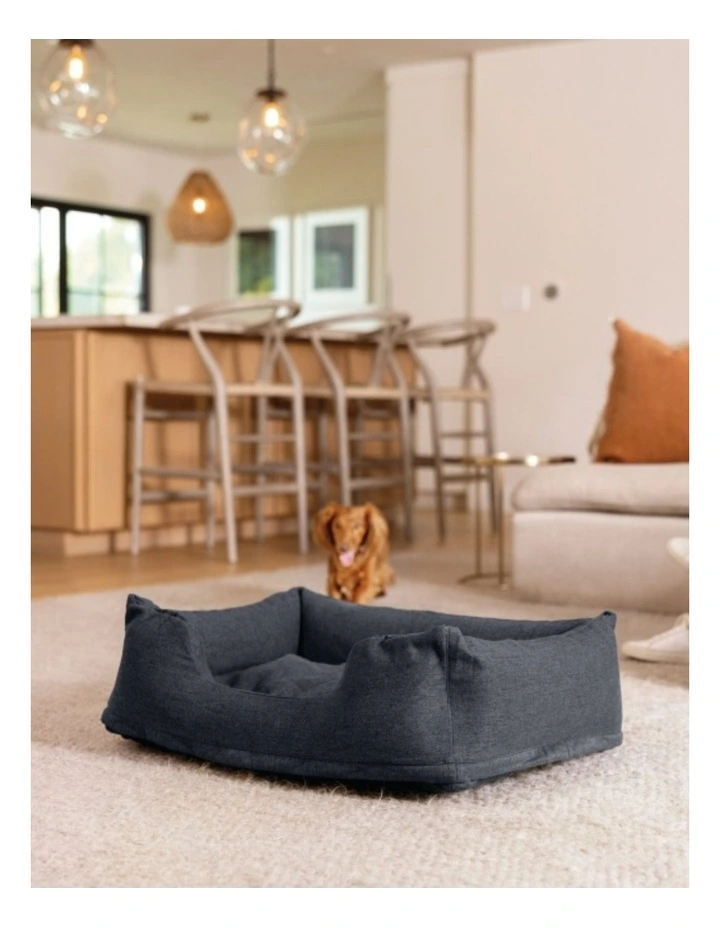 Intex Small Travel Inflatable Pet Bed Grey Portable With Pump For Comfort image 4