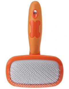 Vigar Pets Club Dog Metallic Hair Brush and Comb Orange
