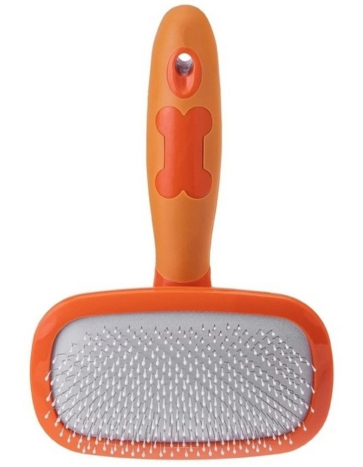 Vigar Pets Club Dog Metallic Hair Brush and Comb Orange image 1