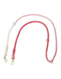 Annabel Trends Hot Dog Extra Long Multipurpose Rope Lead Peach Powder 1.85m