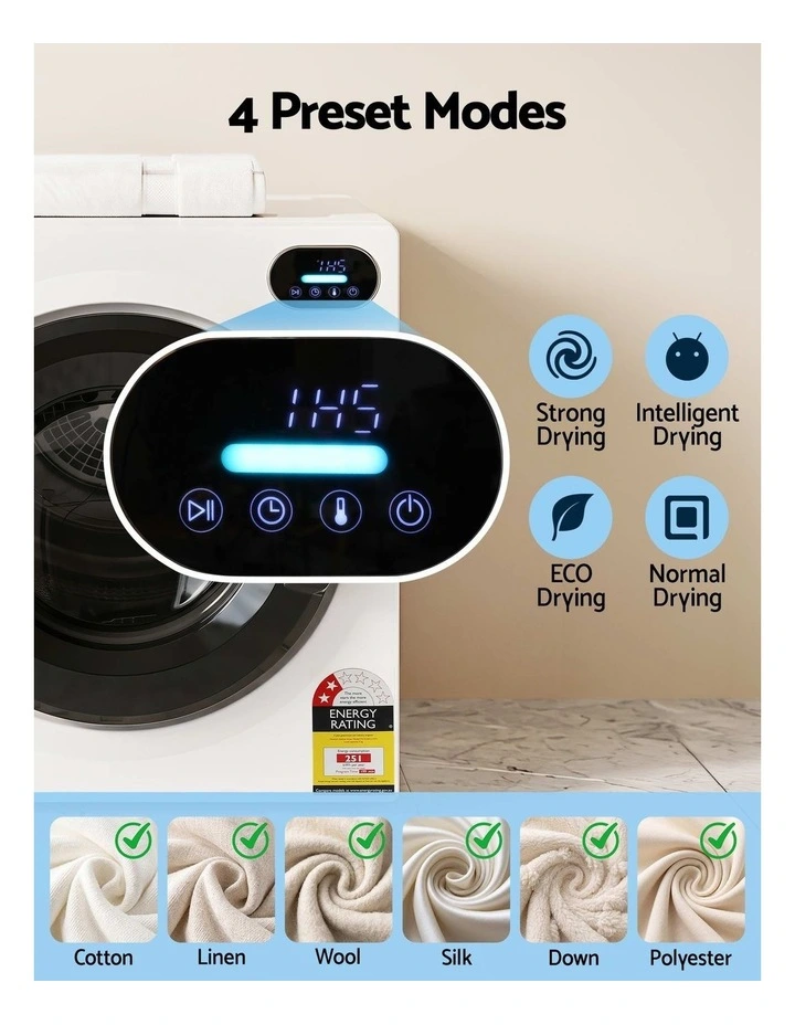 6kg Tumble Dryer 54x60x67.5cm in White image 5