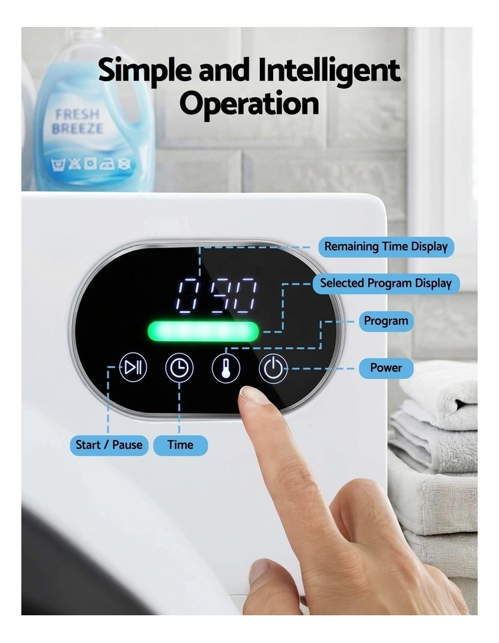 6kg Tumble Dryer 54x60x67.5cm in White image 6