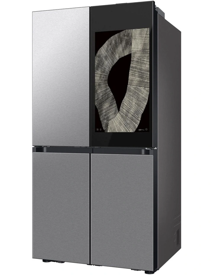 Stainless Steel Bespoke Ai Family Hub&Trade; + French Door Refrigerator New 809L image 3