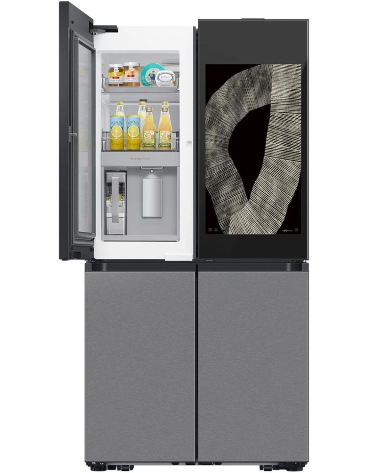 Stainless Steel Bespoke Ai Family Hub&Trade; + French Door Refrigerator New 809L image 4