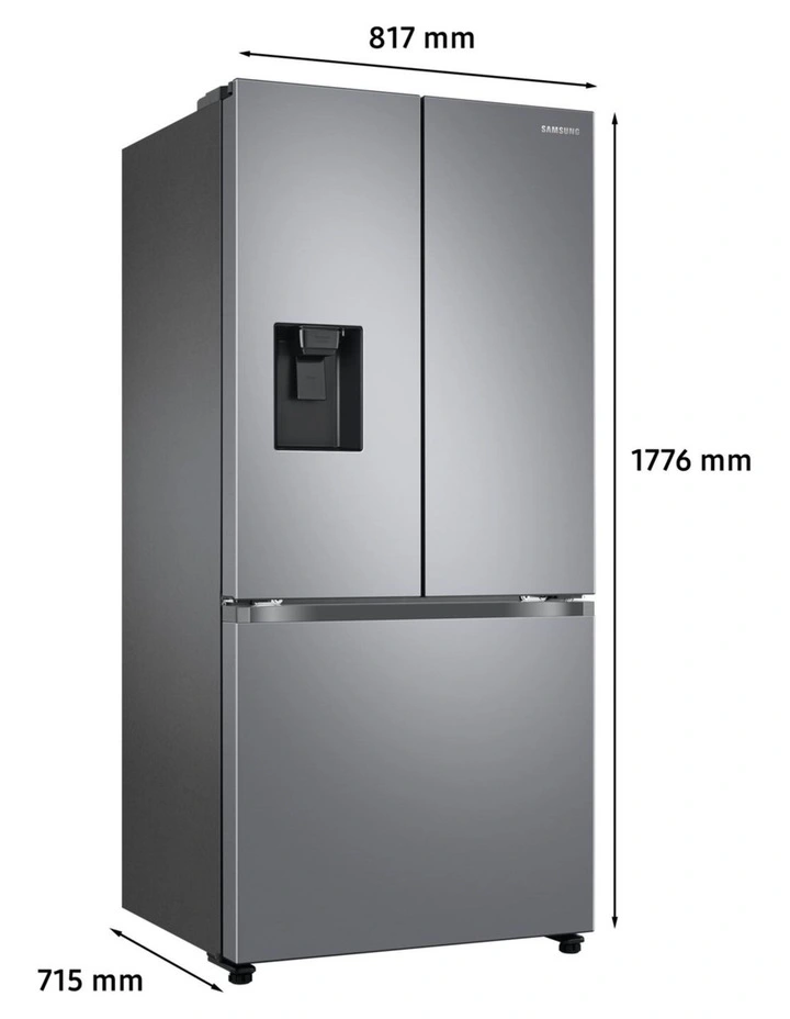 French Door Refrigerator with Non-Plumbed Dispenser 498L image 2