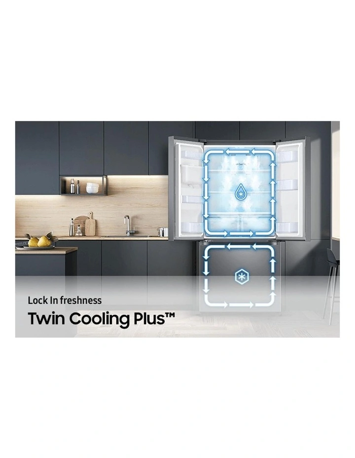 French Door Refrigerator with Non-Plumbed Dispenser 498L image 6