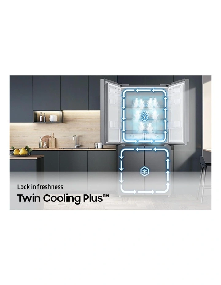 French Door Refrigerator With Non-Plumbed Dispenser 488L image 7