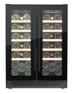 LECAVIST Wine Cabinet - 40 Bottle - Dual Zone - Built-in - Black