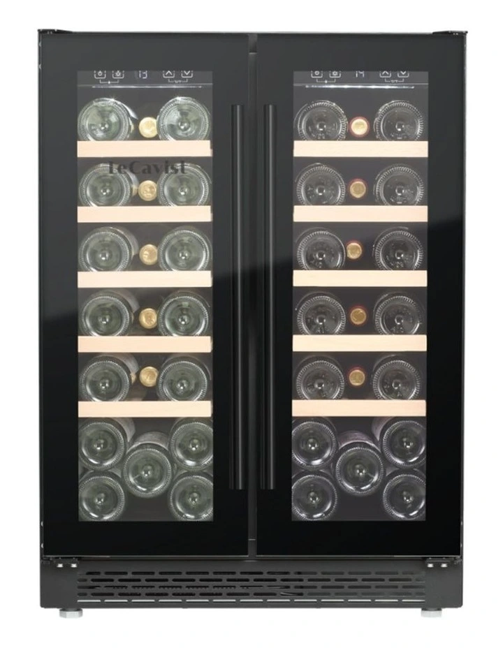 LECAVIST Wine Cabinet - 40 Bottle - Dual Zone - Built-in - Black image 1