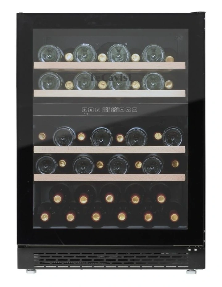 LECAVIST Wine Cabinet - 44 Bottle - Dual Zone - Built-in - Black image 1
