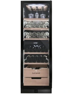 LECAVIST Wine Cabinet - 209 Bottle - Dual Zone - Built-In - Black
