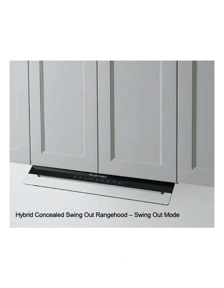 Hybrid Concealed Swing-Out Rangehood 60cm Adjustable LED Lamps image 5