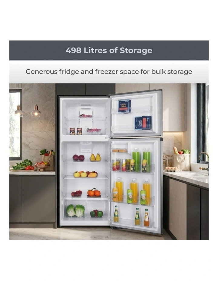Kenmore Top Mount Fridge 498L, Stainless Steel image 3