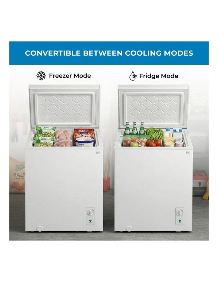 Chest Freezer 143L, Convertible Fridge or Freezer, Inverter Compressor, 4.5 Star Energy Rating Freez image 3