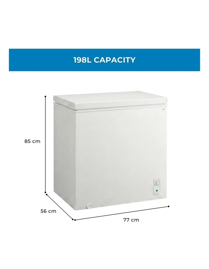 Kenmore Chest Freezer 198L White Convertible to Fridge image 7