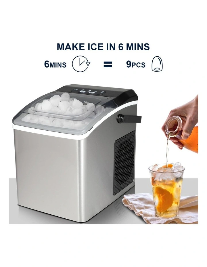 Koolatron Portable Ice Maker, 11.7kg, Stainless Steel image 3