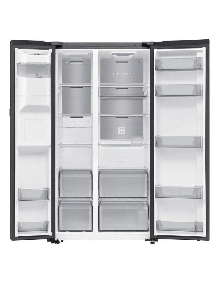 Samsung 634L Smart Side By Refrigerator with Dispenser (New) (634L, Black Doi) image 5