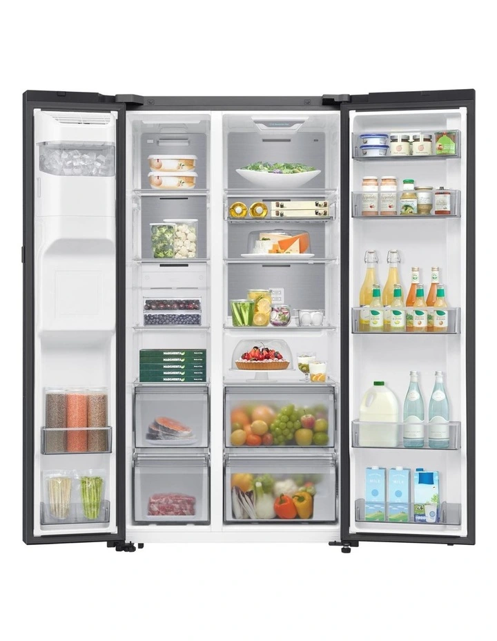 Samsung 634L Smart Side By Refrigerator with Dispenser (New) (634L, Black Doi) image 6