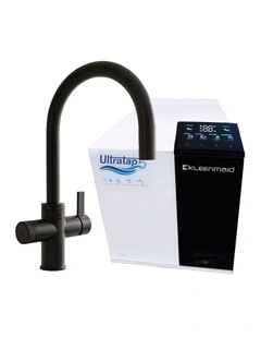 Kleenmaid UltraTap5 Water Filtration Enhancement System Kitchen Sink Filter Black Tap